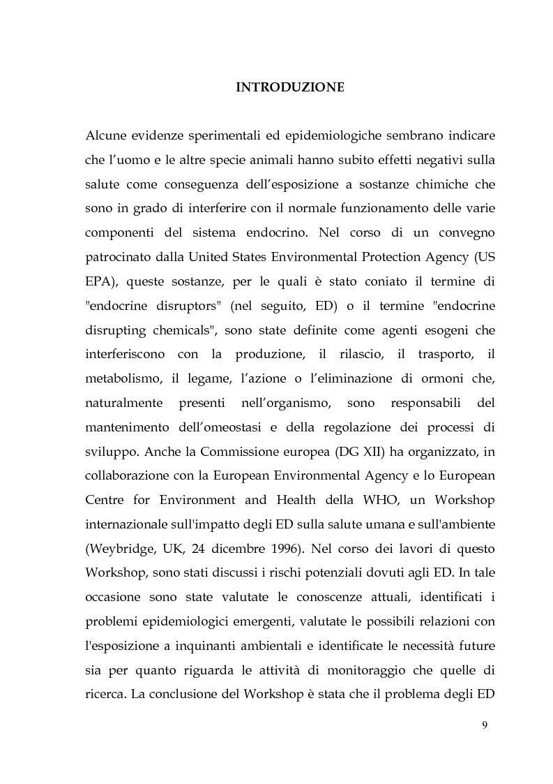 Anteprima della tesi: Endocrine Disruptors: Fertilità maschile e Metalli pesanti, Pagina 5