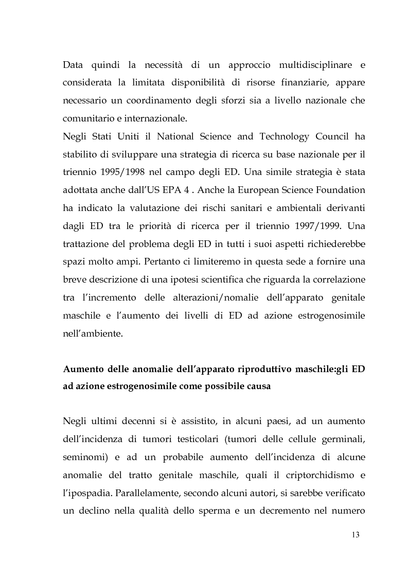 Anteprima della tesi: Endocrine Disruptors: Fertilità maschile e Metalli pesanti, Pagina 9