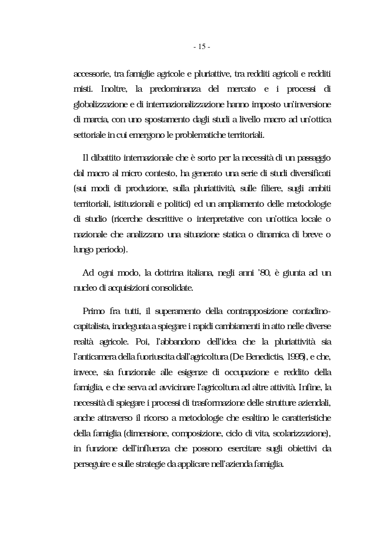 Anteprima della tesi: Nati per essere agricoltori? Aspettative in cambiamento nelle famiglie agricole ennesi, Pagina 12