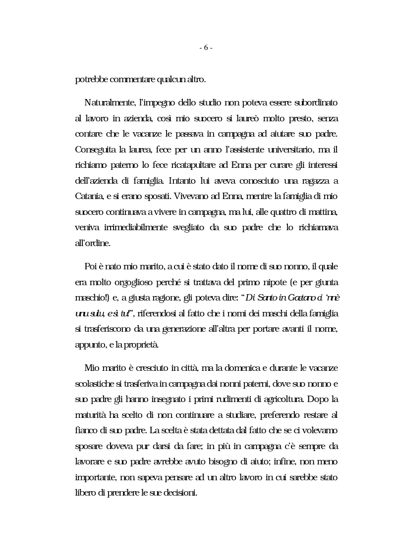 Anteprima della tesi: Nati per essere agricoltori? Aspettative in cambiamento nelle famiglie agricole ennesi, Pagina 3