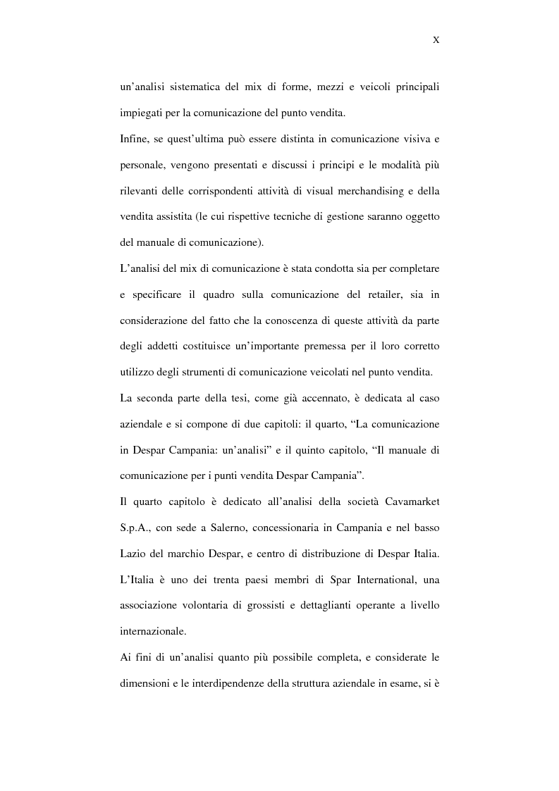 Anteprima della tesi: Il ruolo della comunicazione nelle aziende della distribuzione organizzata. Un manuale operativo per gli addetti alle filiali di vendita Despar in Campania., Pagina 10