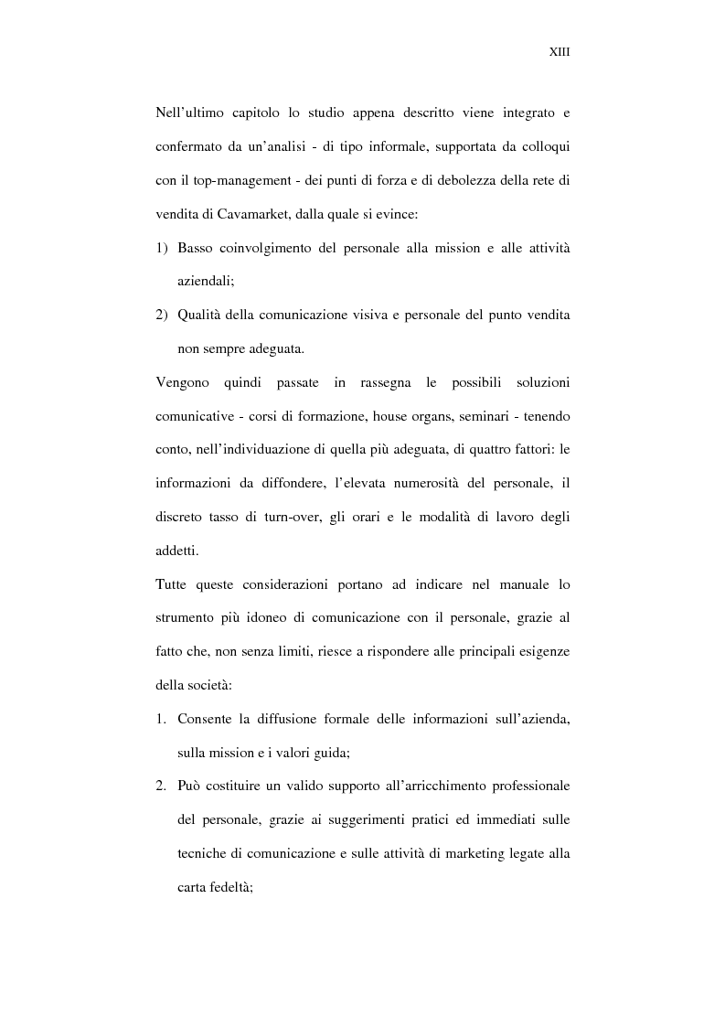 Anteprima della tesi: Il ruolo della comunicazione nelle aziende della distribuzione organizzata. Un manuale operativo per gli addetti alle filiali di vendita Despar in Campania., Pagina 13