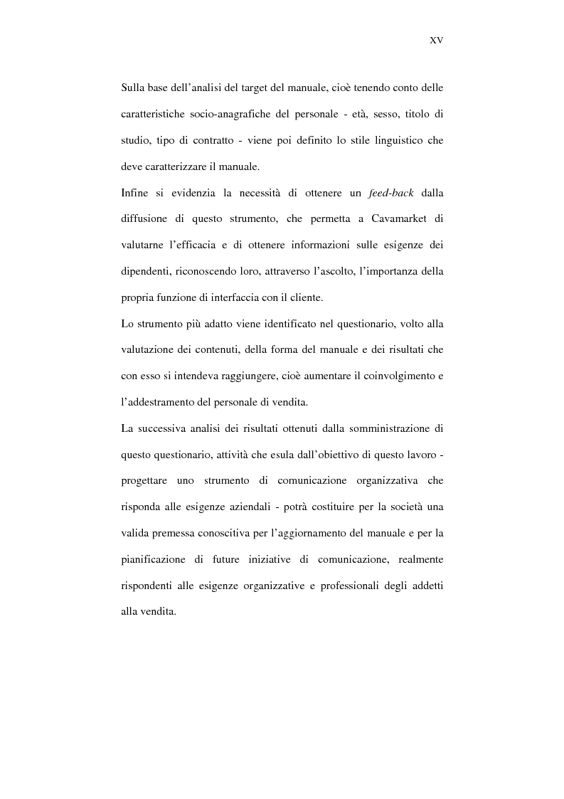 Anteprima della tesi: Il ruolo della comunicazione nelle aziende della distribuzione organizzata. Un manuale operativo per gli addetti alle filiali di vendita Despar in Campania., Pagina 15
