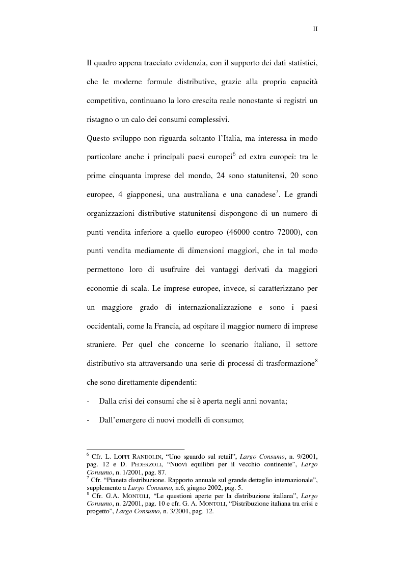 Anteprima della tesi: Il ruolo della comunicazione nelle aziende della distribuzione organizzata. Un manuale operativo per gli addetti alle filiali di vendita Despar in Campania., Pagina 2