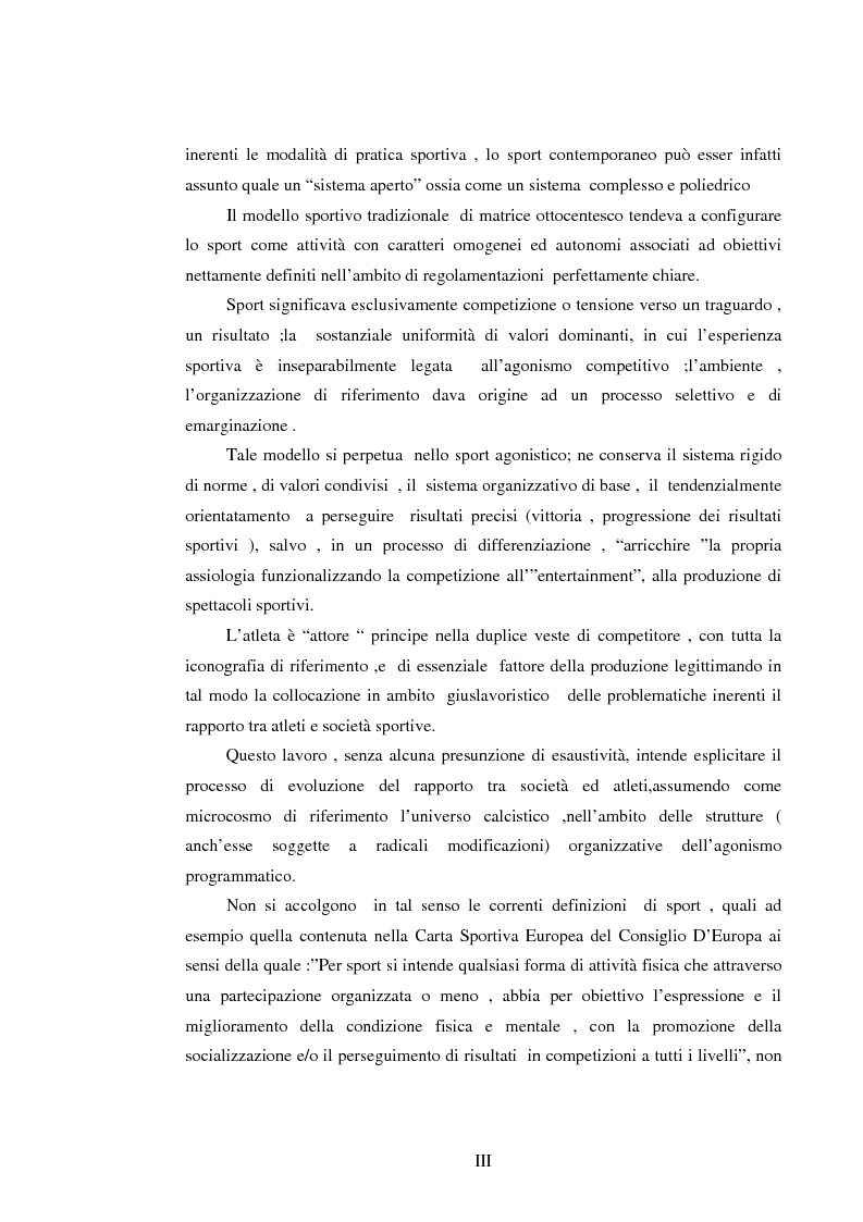 Anteprima della tesi: Il lavoro sportivo, Pagina 3