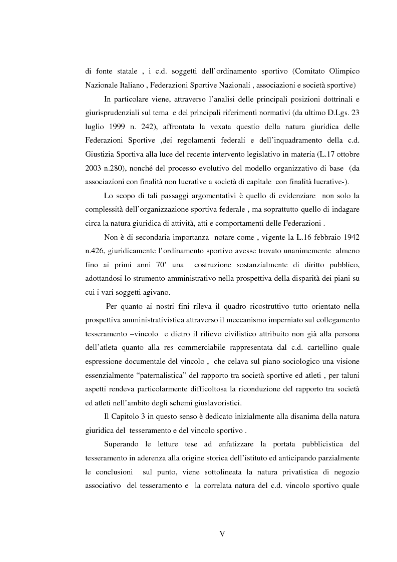 Anteprima della tesi: Il lavoro sportivo, Pagina 5