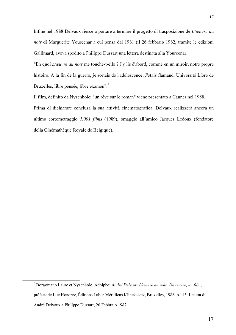 Anteprima della tesi: André Delvaux. Una ricerca sulla forma, Pagina 10