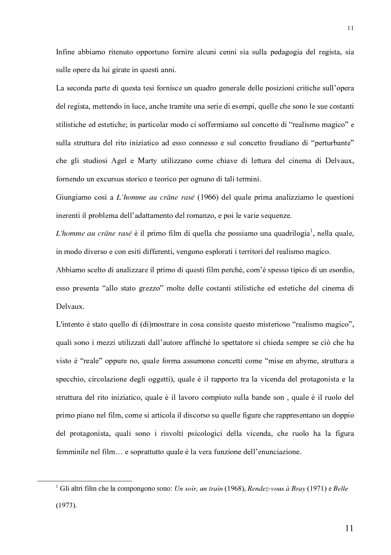 Anteprima della tesi: André Delvaux. Una ricerca sulla forma, Pagina 4