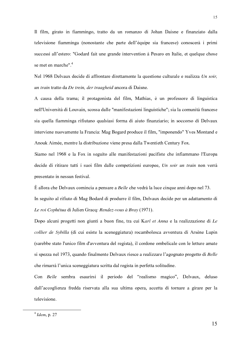Anteprima della tesi: André Delvaux. Una ricerca sulla forma, Pagina 8