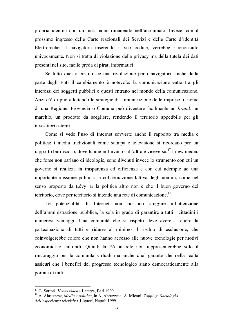 Anteprima della tesi: La società e i nuovi media: il ruolo di intermediazione della Pubblica Amministrazione in rete. Il caso Basilicata, Pagina 4