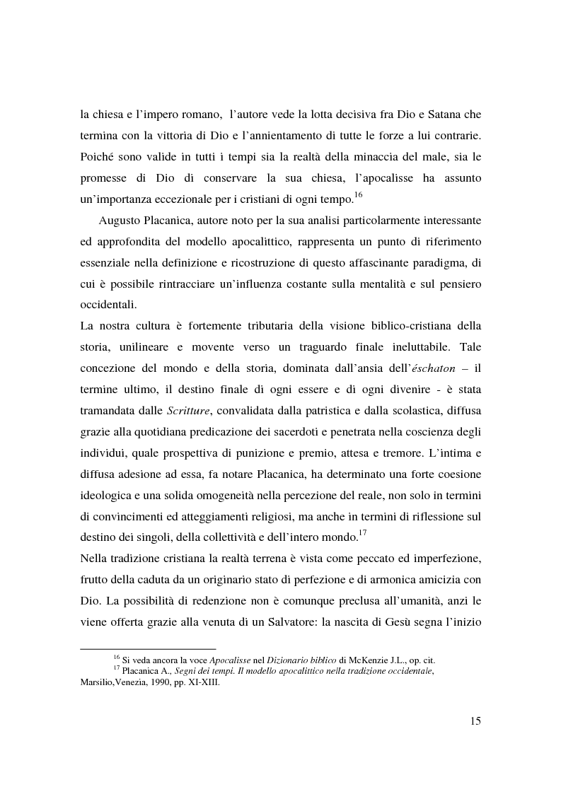 Anteprima della tesi: Apocalisse: senso della fine e mondo globale, Pagina 13