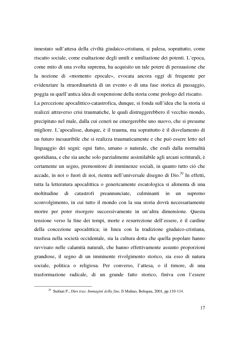 Anteprima della tesi: Apocalisse: senso della fine e mondo globale, Pagina 15