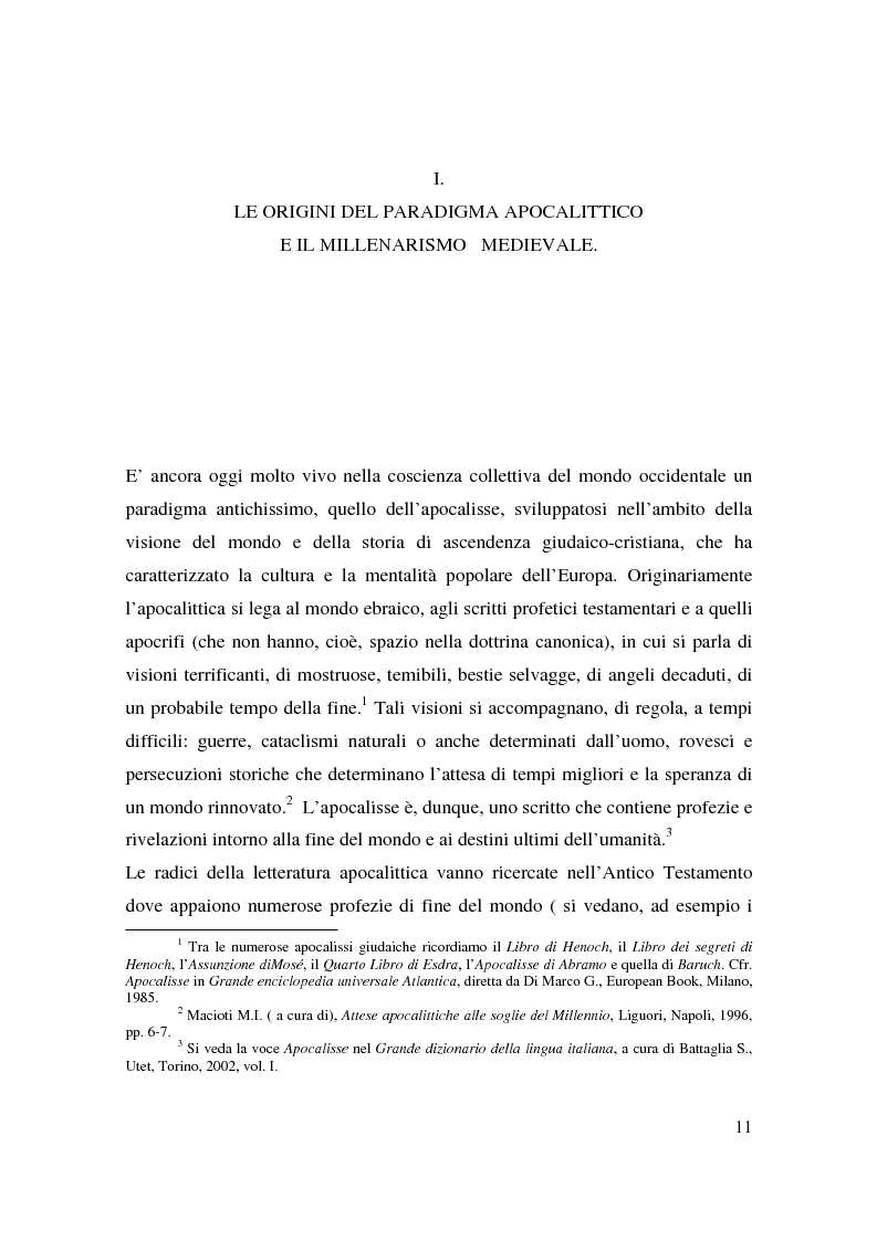 Anteprima della tesi: Apocalisse: senso della fine e mondo globale, Pagina 9