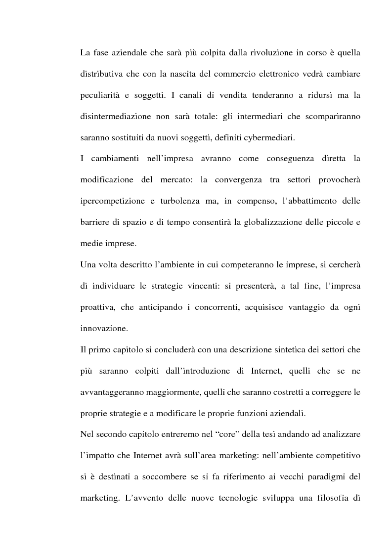 Anteprima della tesi: Internet e one to one marketing per l'approccio ai mercati internazionali: Net Perceptions, un servizio per la presenza diffusa sulla rete globale, Pagina 3