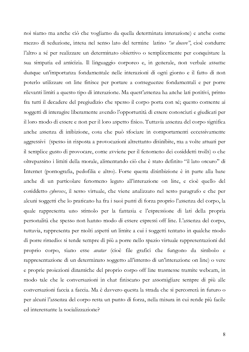 Anteprima della tesi: L'interazione on line ieri, oggi e domani: aspetti tecnologici, sociologici e di business, Pagina 3