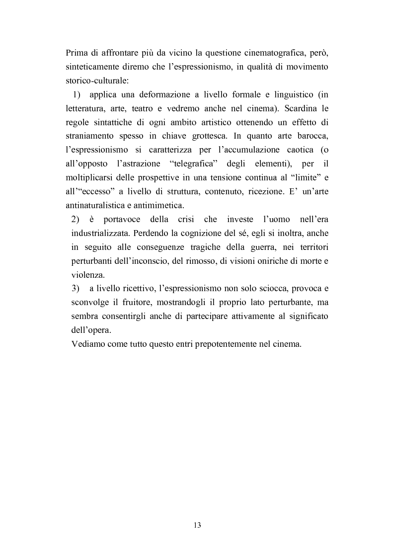 Anteprima della tesi: David Lynch e l'espressionismo postmoderno, Pagina 10