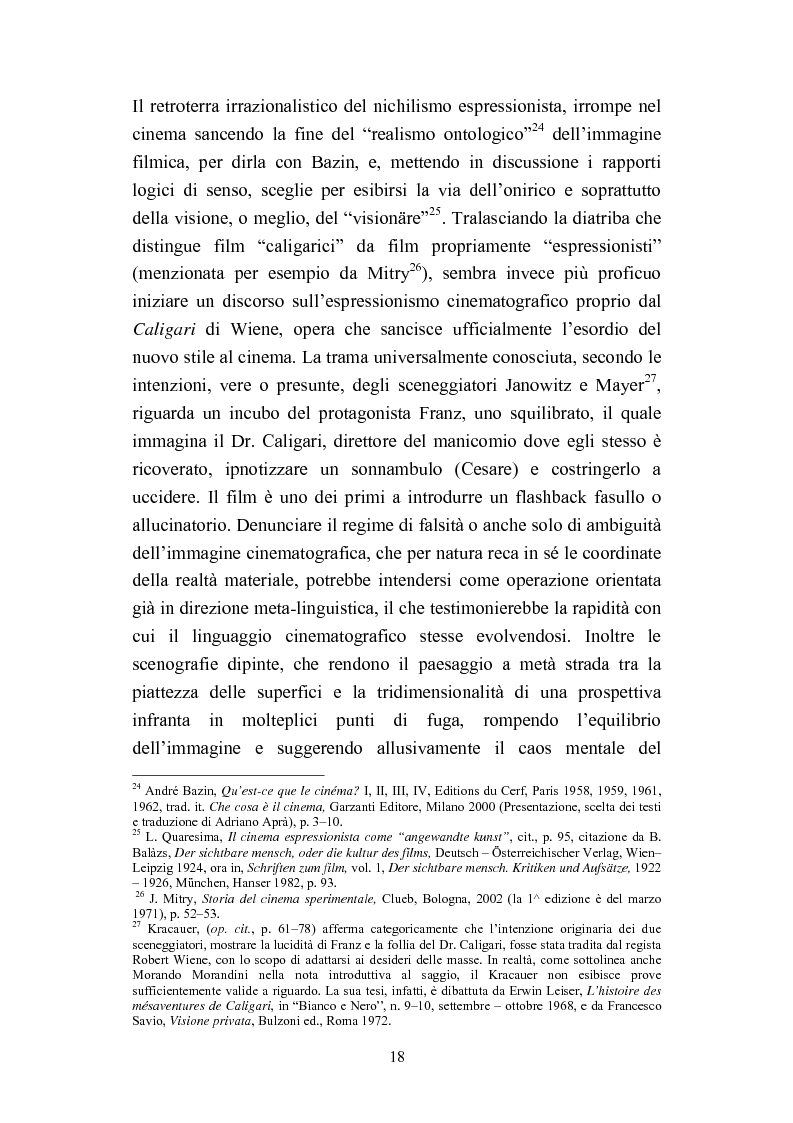 Anteprima della tesi: David Lynch e l'espressionismo postmoderno, Pagina 15