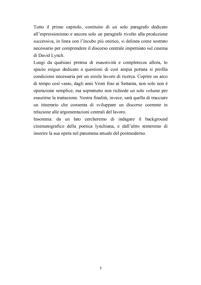 Anteprima della tesi: David Lynch e l'espressionismo postmoderno, Pagina 2