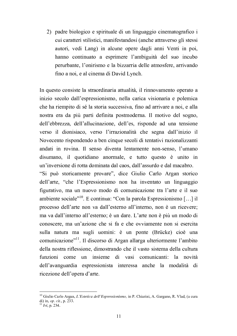 Anteprima della tesi: David Lynch e l'espressionismo postmoderno, Pagina 8