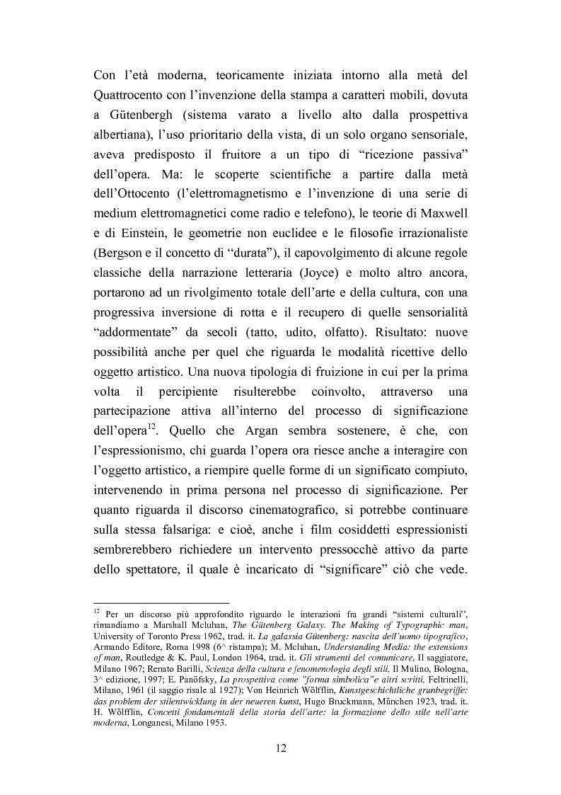 Anteprima della tesi: David Lynch e l'espressionismo postmoderno, Pagina 9