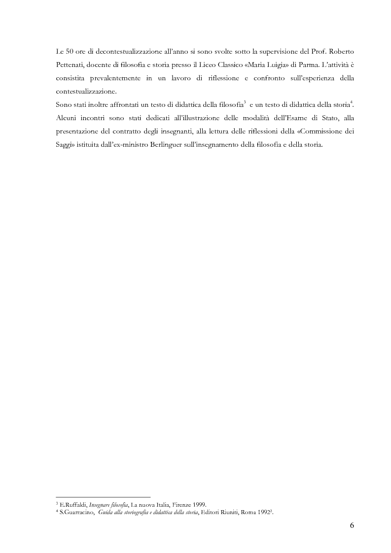 Anteprima della tesi: Proiezioni didattiche sul '900. Contemporaneità della filosofia tra Kant e Nietzsche, Pagina 3