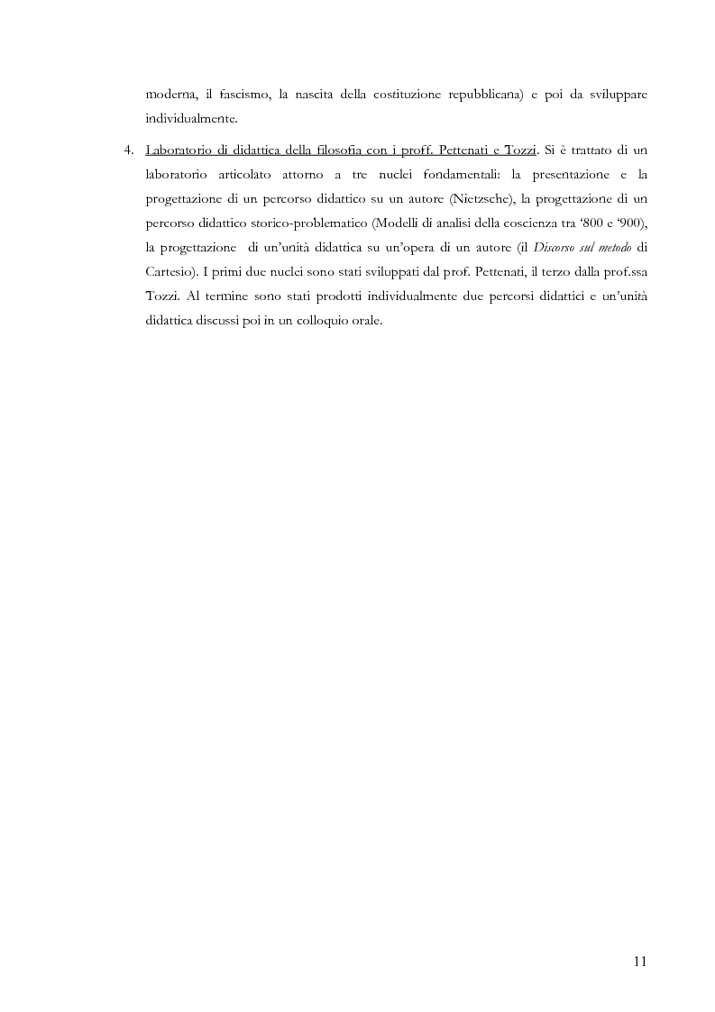 Anteprima della tesi: Proiezioni didattiche sul '900. Contemporaneità della filosofia tra Kant e Nietzsche, Pagina 8