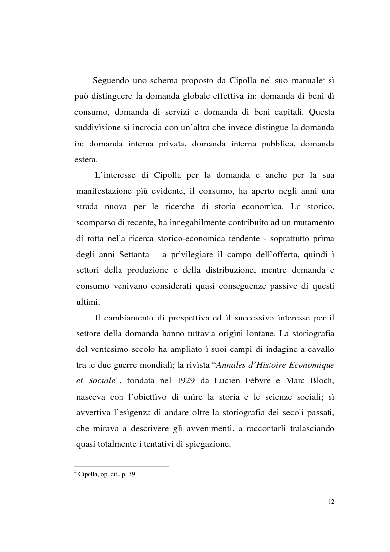 Anteprima della tesi: A tavola e a palazzo: i consumi degli Sforza Cesarini nel Settecento, Pagina 12