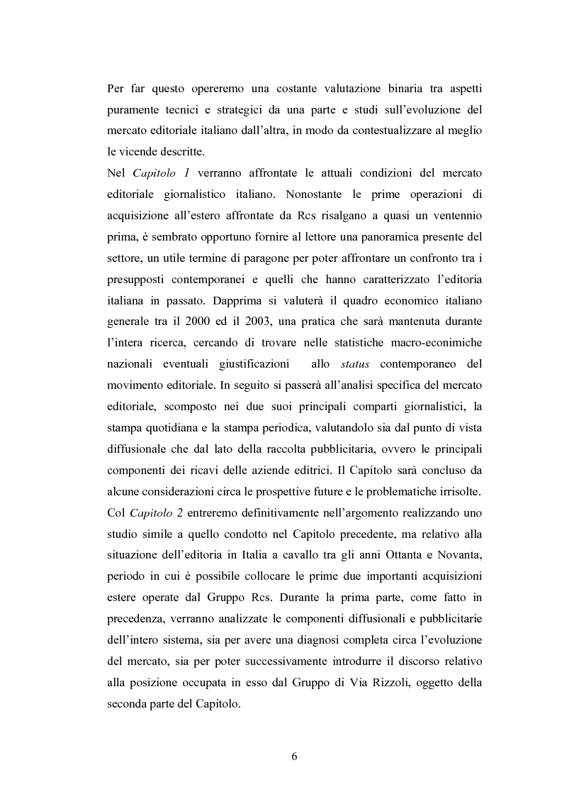 Anteprima della tesi: Il processo di internazionalizzazione di un'azienda leader nel mercato editoriale italiano: il caso Rcs MediaGroup, Pagina 2