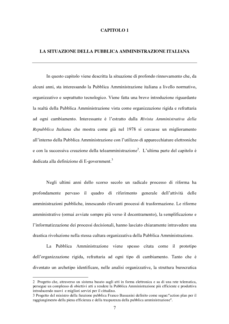 Anteprima della tesi: L'evoluzione informatica all'interno della Pubblica Amministrazione, Pagina 4