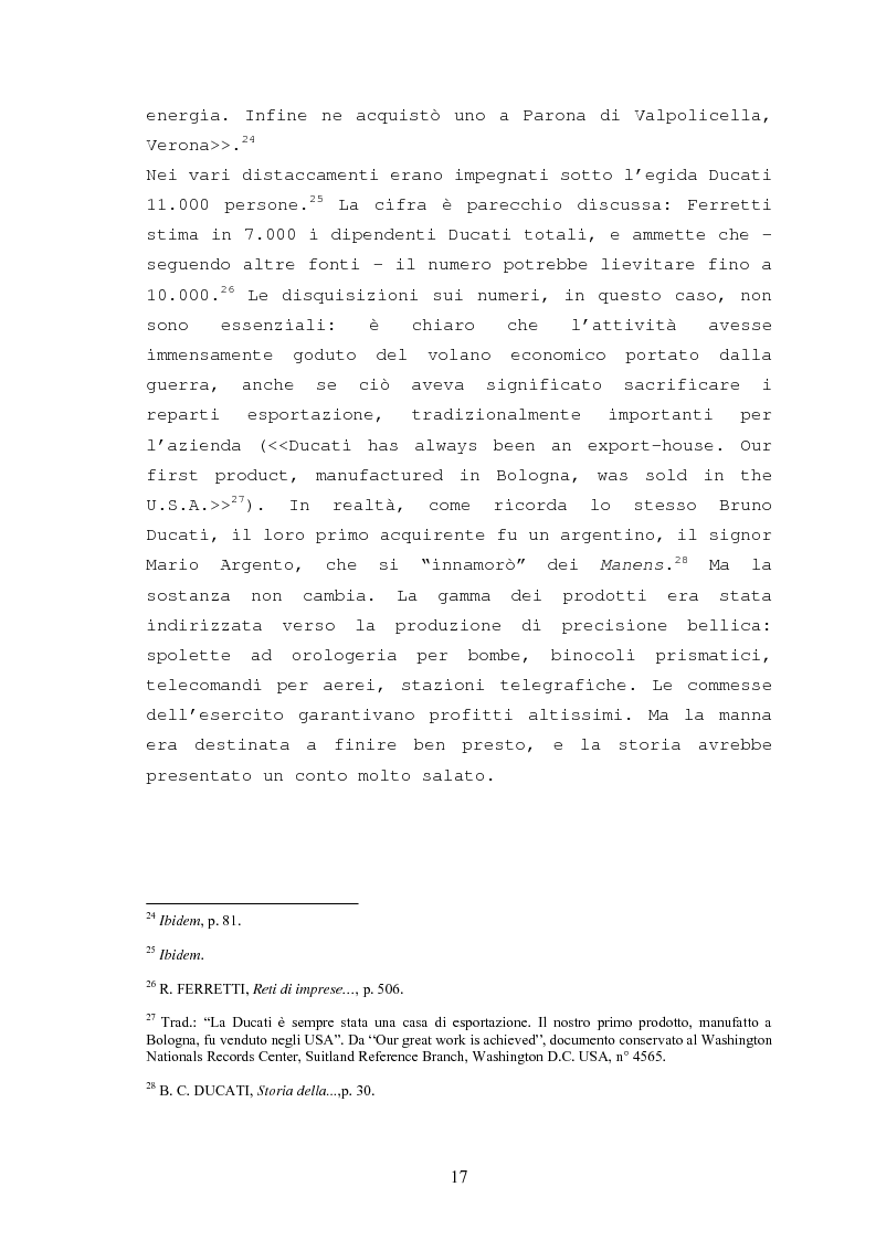 Anteprima della tesi: Storia della Ducati: da ''Società Scientifica Radio Brevetti Ducati'' a ''Ducati Motor Holding'', Pagina 15