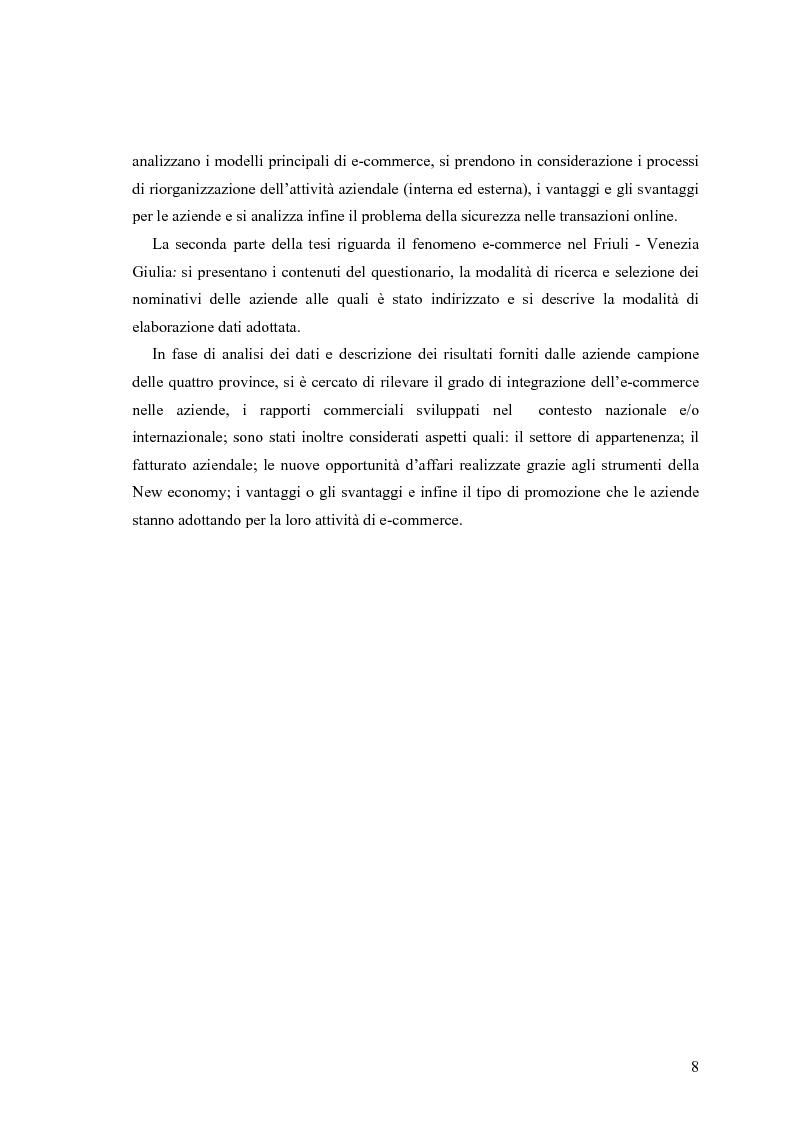 Anteprima della tesi: L'e-commerce nelle PMI del Friuli Venezia Giulia, Pagina 2