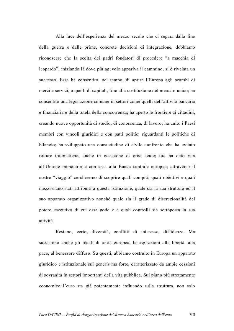 Anteprima della tesi: Profili di riorganizzazione del sistema bancario nell'area dell'euro, Pagina 2