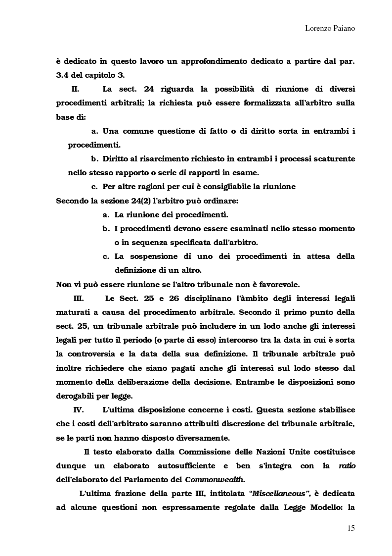 Anteprima della tesi: Arbitrato Internazionale Commerciale in Australia: problemi attuali, Pagina 11
