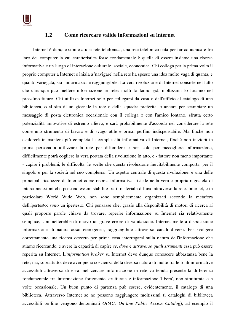 Anteprima della tesi: Valutazione delle risorse internet: il caso di William Shakespeare, Pagina 10
