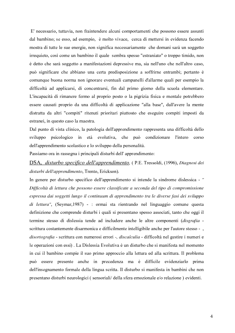 Anteprima della tesi: Esperienza di tirocinio: iter diagnostico seguito nella valutazione del disturbo dell'apprendimento, Pagina 2