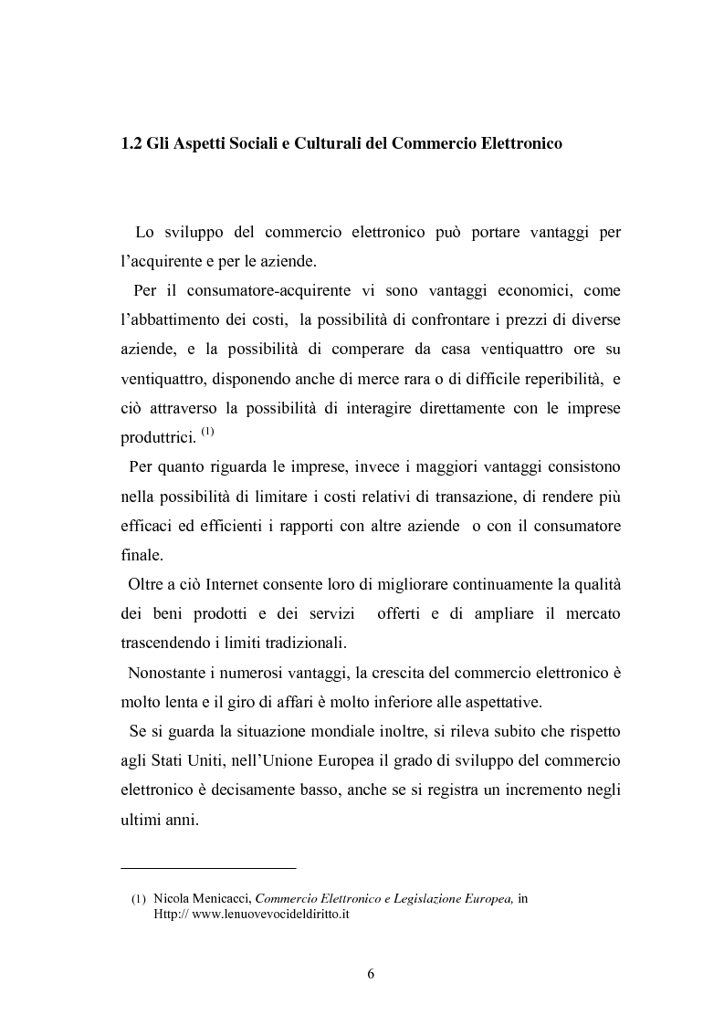 Anteprima della tesi: I contratti telematici e la tutela del consumatore, Pagina 5