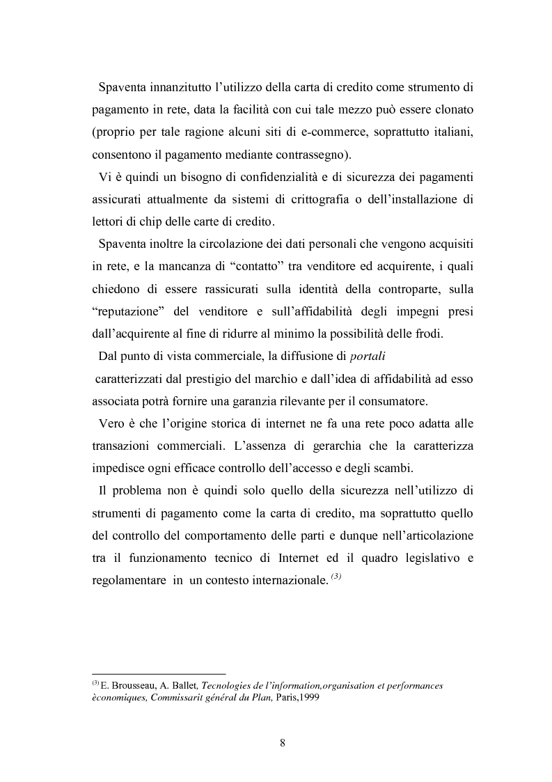 Anteprima della tesi: I contratti telematici e la tutela del consumatore, Pagina 7