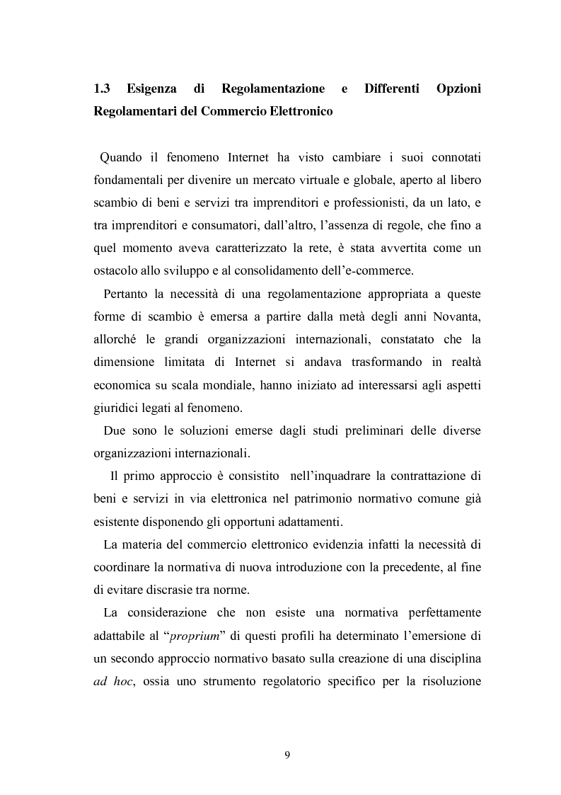 Anteprima della tesi: I contratti telematici e la tutela del consumatore, Pagina 8