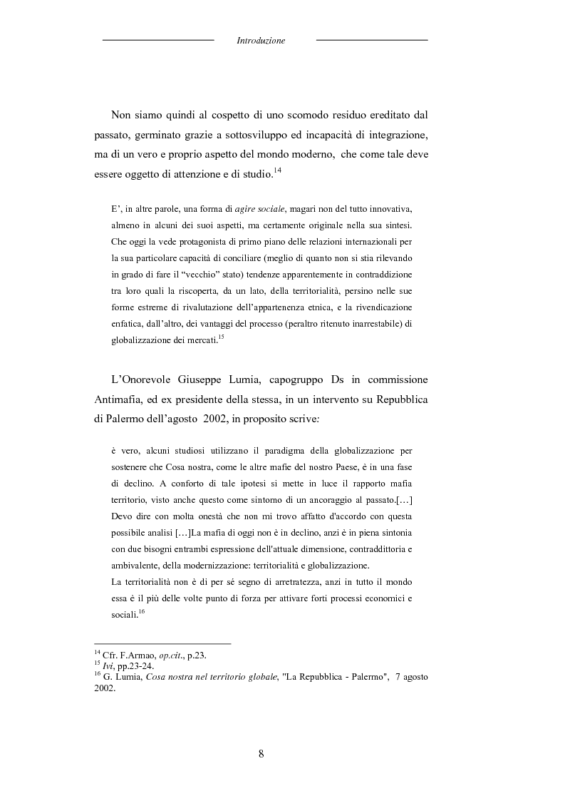 Anteprima della tesi: L'universo mafioso in Italia dal secondo dopoguerra ad oggi, Pagina 8