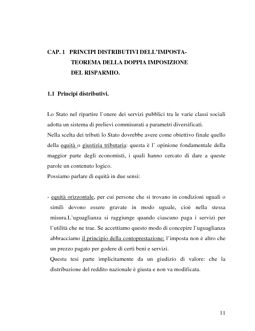 Anteprima della tesi: La tassazione del risparmio in Italia e nei principali paesi europei (attività finanziarie), Pagina 7