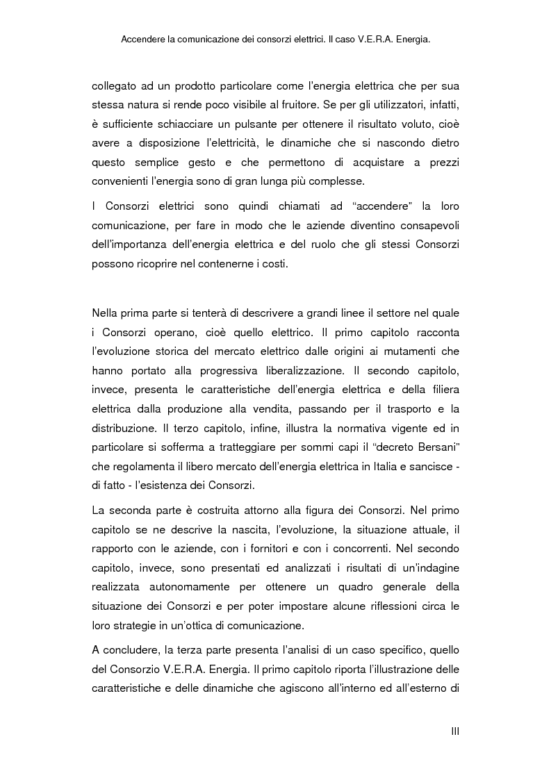 Anteprima della tesi: Accendere la comunicazione dei consorzi elettrici. Il caso V.E.R.A. Energia., Pagina 3