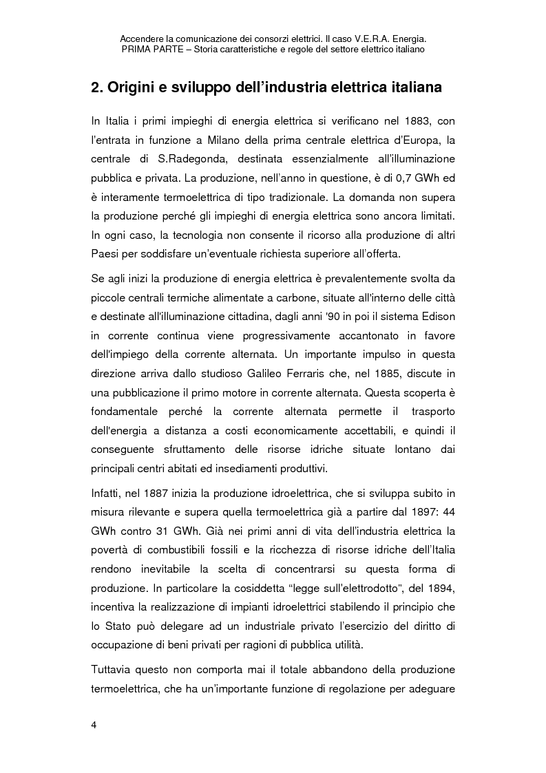 Anteprima della tesi: Accendere la comunicazione dei consorzi elettrici. Il caso V.E.R.A. Energia., Pagina 7