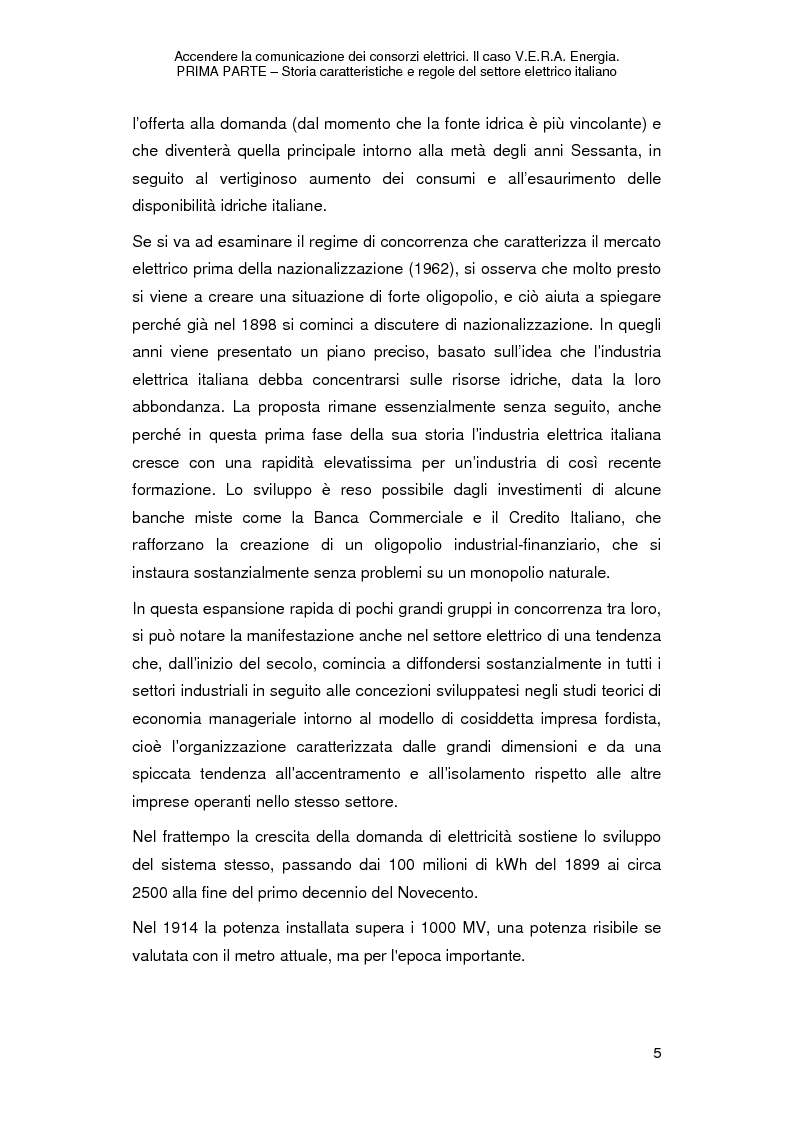 Anteprima della tesi: Accendere la comunicazione dei consorzi elettrici. Il caso V.E.R.A. Energia., Pagina 8