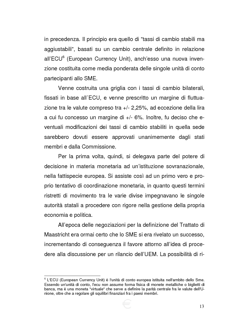 Anteprima della tesi: Attività economiche ed euro: l'incidenza della moneta unica sull'economia delle aziende, Pagina 12