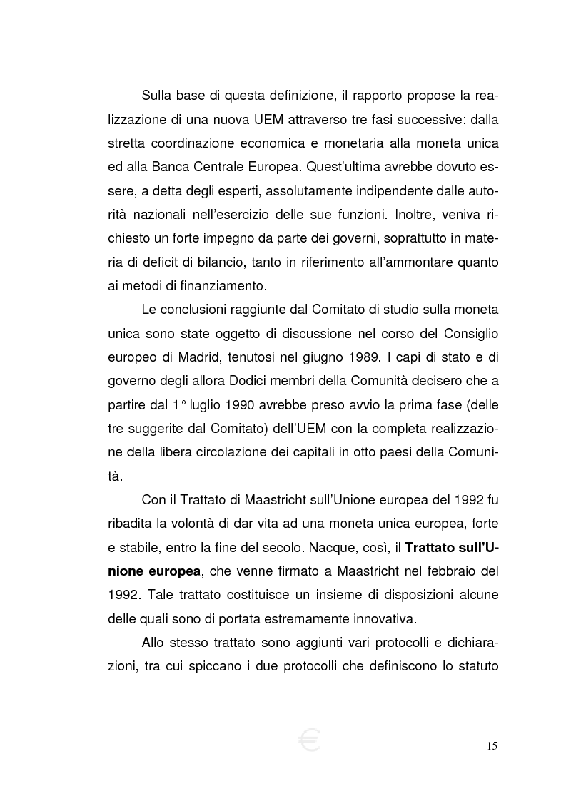 Anteprima della tesi: Attività economiche ed euro: l'incidenza della moneta unica sull'economia delle aziende, Pagina 14