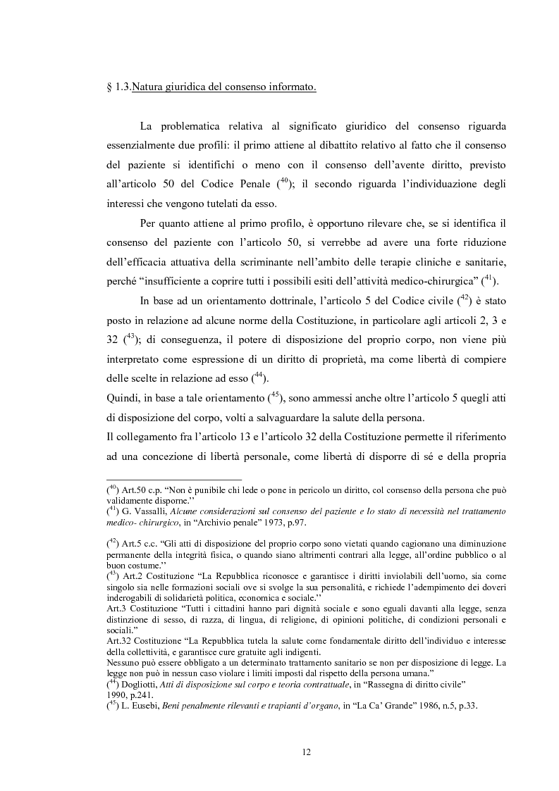 Anteprima della tesi: Il consenso informato nelle ASL della Toscana, Pagina 12