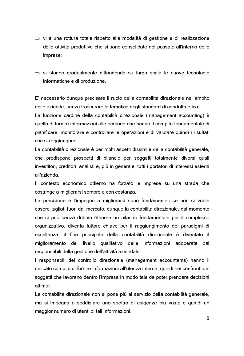 Anteprima della tesi: Contabilità direzionale e controllo di gestione nelle imprese ad elevato contenuto innovativo, Pagina 5