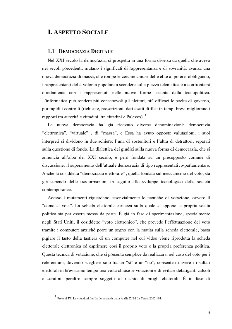 Anteprima della tesi: La votazione elettorale telematica, Pagina 2