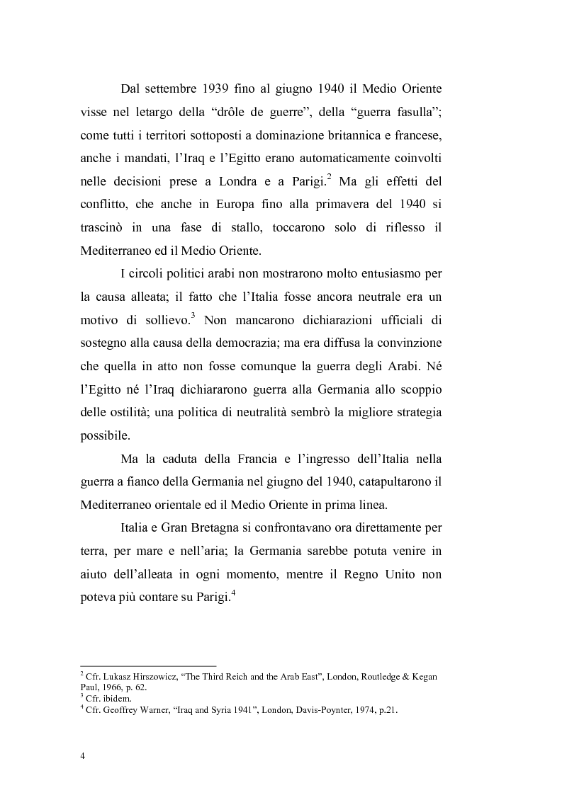 Anteprima della tesi: La crisi irachena dell'aprile-maggio 1941 nella politica della Seconda Guerra Mondiale, Pagina 2