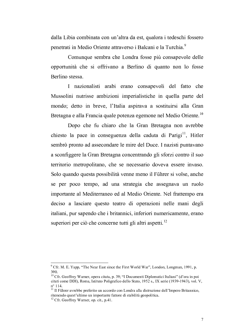 Anteprima della tesi: La crisi irachena dell'aprile-maggio 1941 nella politica della Seconda Guerra Mondiale, Pagina 5